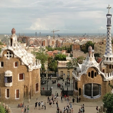 architecture, Barcelona, Guell