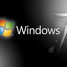 Windows 7, The luminous, background, Grey