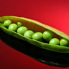Green, Red, background, peas