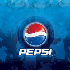 logo, Blue, background, Pepsi