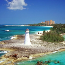 Lighthouse, Islands, Bahamas, maritime