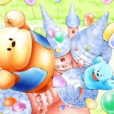 bear, Balloons