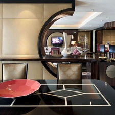 plate, Pub, Bar, TV, Stool, Table