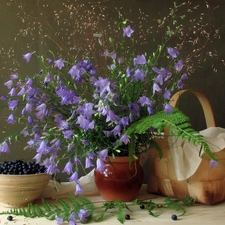 bouquet, basket, blueberries, ringtones