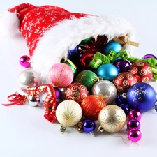 Christmas, Nicholas, baubles, Hat