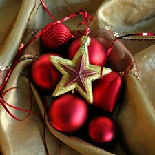 baubles, star, birth, decoration, God