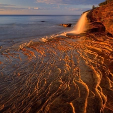 sea, Waves, Beaches, rocks