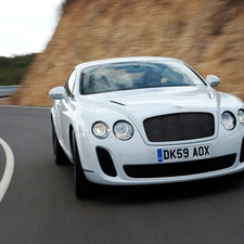 White, Bentley Continental GTC