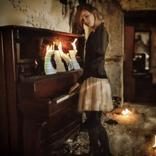 Women, Tunes, Big Fire, piano