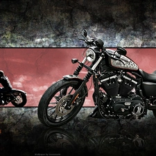 Motorcyclist, Harley-Davidson XL883N Iron, motor-bike
