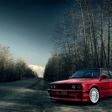 M-Technik 2, Red, Bmw E30