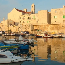 Giovinazzo, water, Boats, port