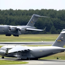 Boeing C-17 Globemaster III, airport, Jet