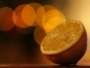 Bokeh, Lemon, fruit
