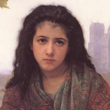 girl, copy, Bouguereau, Church