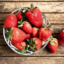 strawberries, bowl