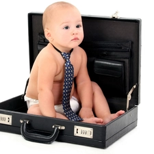 briefcase, Kid, Tie