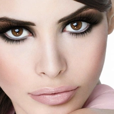 Brown, Eyes, face, make-up, Women