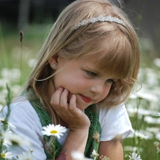 Meadow, small, girl