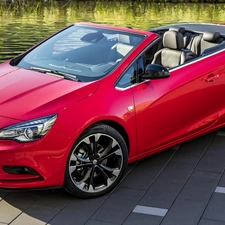 Cabriolet, Red, Opel Cascada