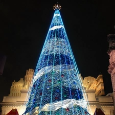 town, christmas tree, centre