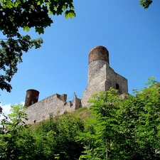 checiny, ruins, Castle