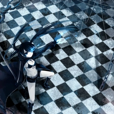 Black Rock Shooter, checkerboard