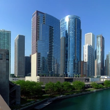 Chicago, panorama, town