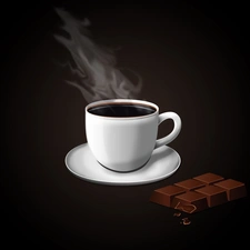 cup, coffee, chocolate, hot