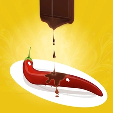 Hot, Sweet, chocolate, pepper