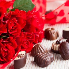Chocolates, rouge, Valentine