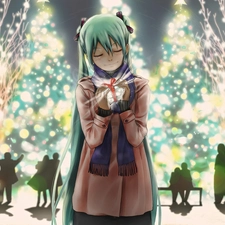 christmas, Miku, Present