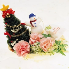 christmas tree, headdress, christmas, Snowman