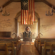 bench, interior, flag, Church, Far Cry 5