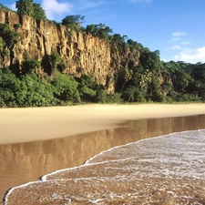 sea, rocks, cliff, Beaches