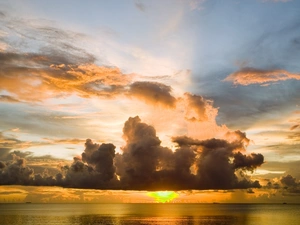 Great Sunsets, sea, clouds