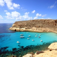 Italy, sea, Coast Lampedus