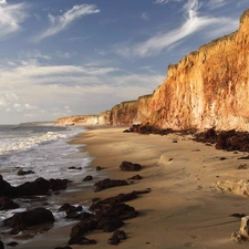 coast, sea, rocks