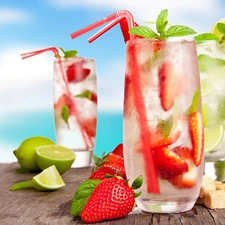 cocktails, color, fruit