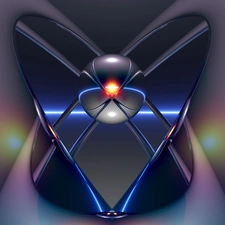 Abstract, graphics, Computer, Heart