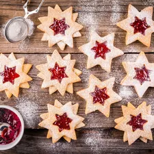 Christmas, Jam, Stars, Cookies