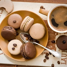 Cookies, cup, coffee