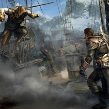 Ship, Fight, Assassins Creed Rogue, Characters, game