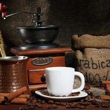 coffee, Mill, Cup, grains