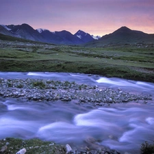 current, Mountain, River