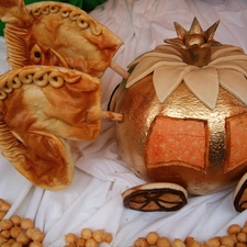 decoration, pumpkin, carriage