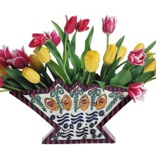 Tulips, bouquet, Different colored