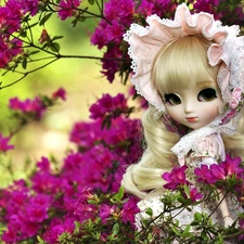 Flowers, doll