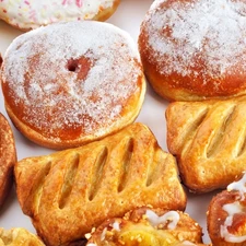 sweet, danishes, donuts, Roll