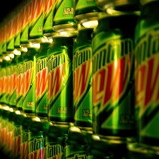 Mountain Dew, rows, down